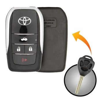 Modified Flip Remote Key Shell 4 Buttons For Toyota 2006 2015 Toy43 Blade