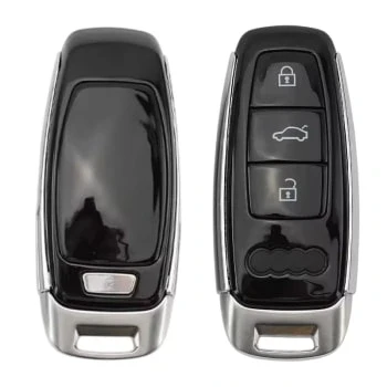 Audi 2017-2021 Coque de clé de proximité intelligente 3 boutons Marque de rechange