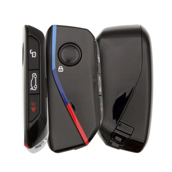 BMW X1 Modified Smart Proximity Key Remote Shell 4 Buttons Panic - Black
