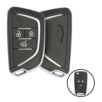 Chevrolet modificado Flip Remote Key Shell 3 Botones Marca del mercado de accesorios