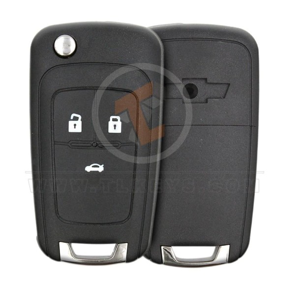 chevrolet cruze 2010 2016 flip remote shell 3 buttons aftermarket main - thumbnail