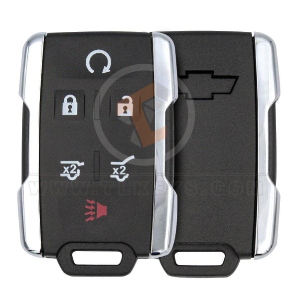 gmc chevrolet 2015 6 buttons remote key shell main - thumbnail