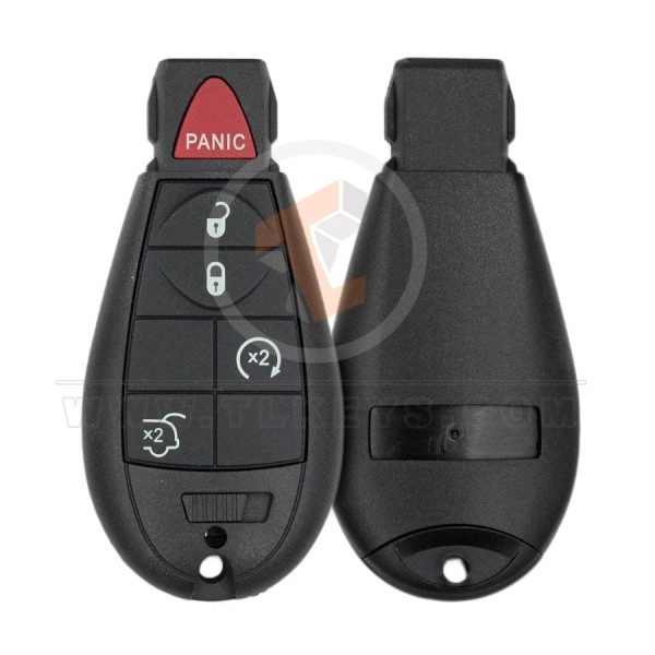 Chrysler Dodge Jeep 2010-2015 Fobik Carcasa Llave 5B Botones 2