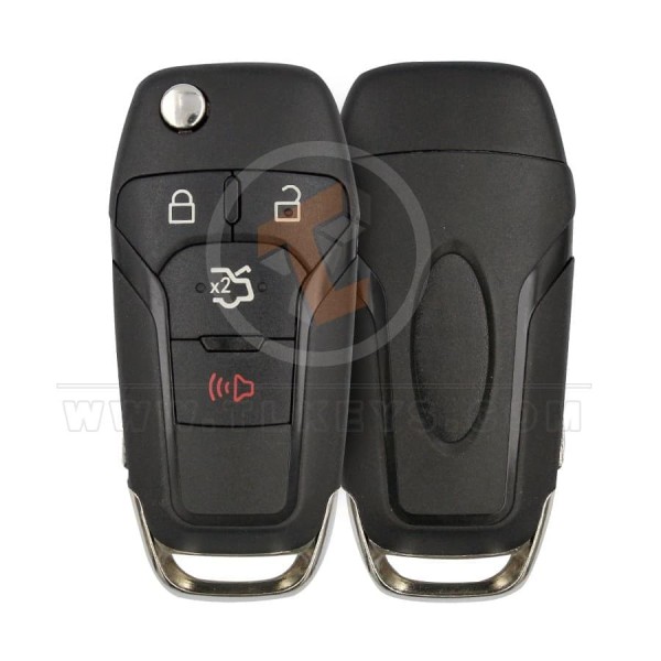 Ford Fusion Flip Key Remote Shell 4 botones Tipo remoto FBS4