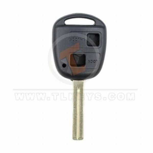 Lexus 2006-2011 Coque de clé télécommande 2 boutons Lame courte Bouton panique Non