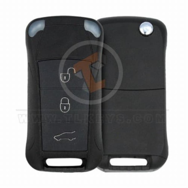 porsche cayenne 2006 2011 flip key remote shell 3 buttons main 28841 - thumbnail