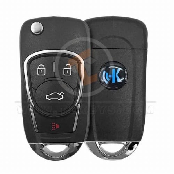 KeyDiy KD Flip Key Remoto 4 Botones Serie B B22-4