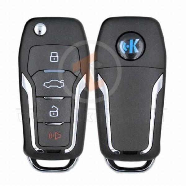 5x KEYDIY NB12-4 Universal Flip Remote Key Ford Style 4 Button - For KD900 KD-X2