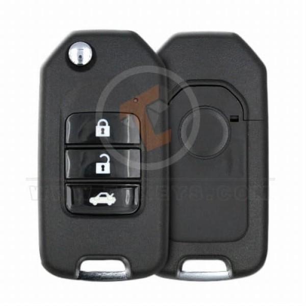 KeyDiy KD clé rabattable télécommande 3 boutons universel PCF Honda Type NB10-3