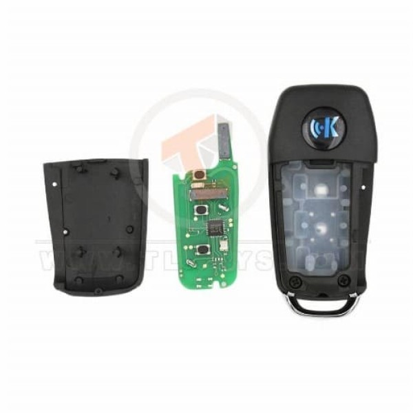 KeyDiy KD Smart Flip Key Télécommande 3 boutons Ford Type ZB12 Boutons 3