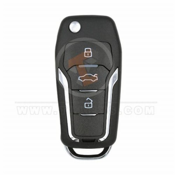 KeyDiy KD clé à distance intelligente à distance 3 boutons Ford Type ZB12 KeyDiy télécommande type ZB série de proximité intelligente