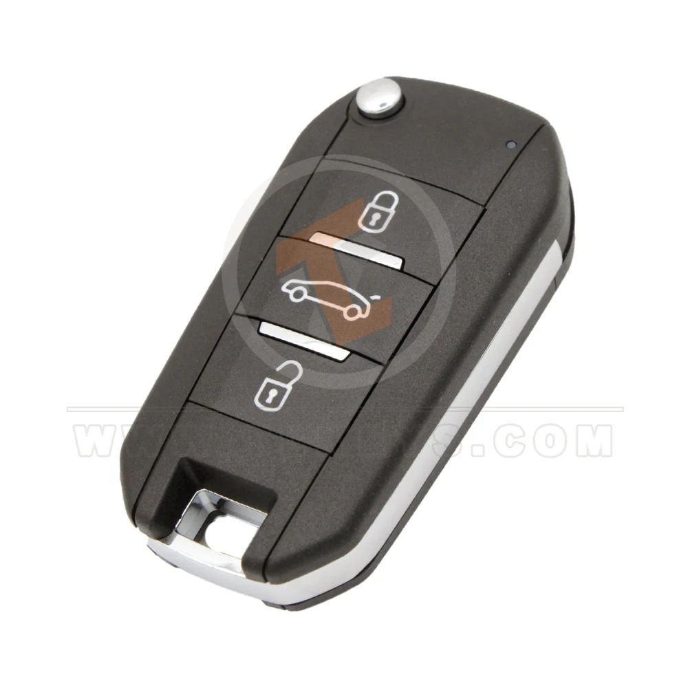 Keydiy KD NB47-3 Llave remota abatible de 3 botones Peugeot