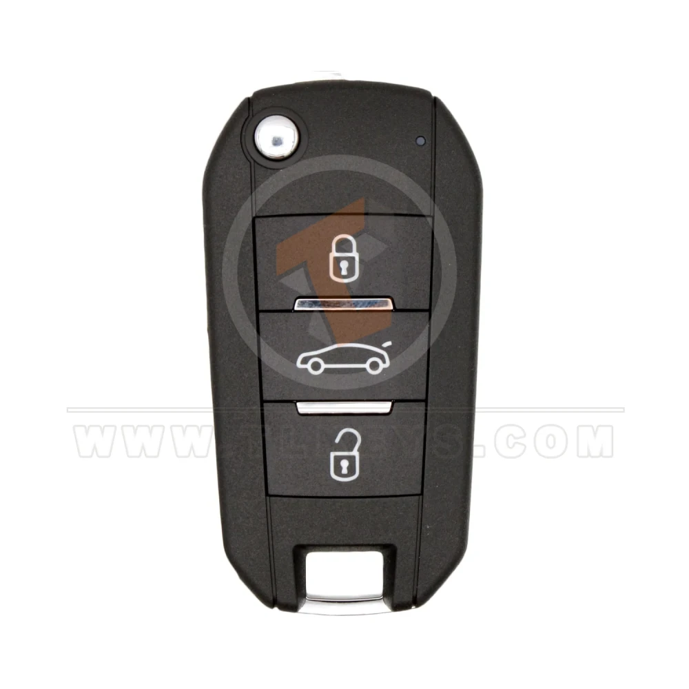 Keydiy KD NB47-3 Llave remota abatible de 3 botones Peugeot