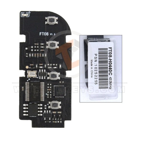 Lonsdor Emulator Lexus Toyota Smart Board Remote Key 4 Buttons 433 MHz Buttons 4