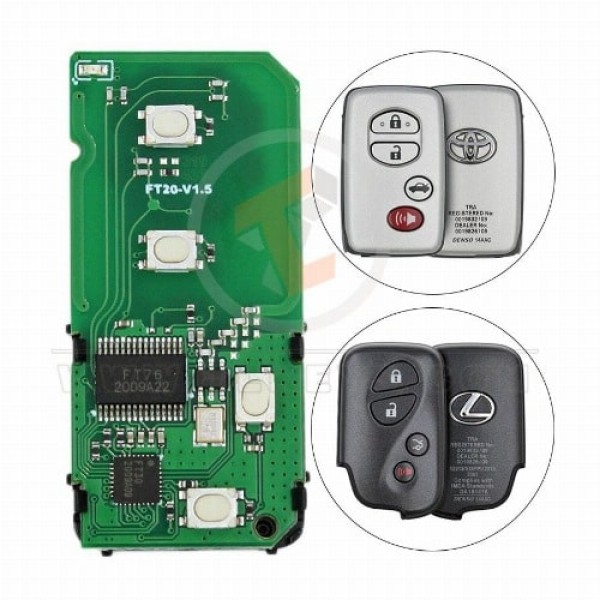 Lonsdor Toyota Lexus Land Cruiser 2006 2008 Smart Board 4 Buttons Transponder Chip 4D 67 Lonsdor Toyota Lexus Land Cruiser 2006 2008 Smart Board 4 Buttons Transponder Chip 4D 67