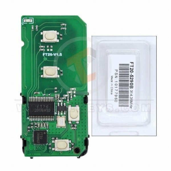 Lonsdor Toyota Lexus 2010-2015 Smart Board 4 Buttons 315 MHz PCB 5290B Buttons 4