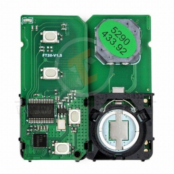 Lonsdor Toyota Prado 2010-2015 Smart Board 4 Buttons 433MHz PCB 5290D Transponder Chip 4D-67