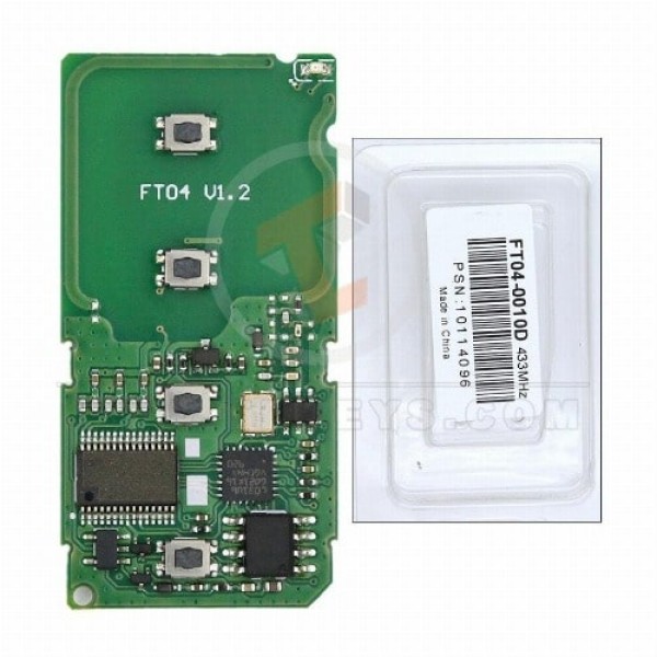 Lonsdor Toyota Lexus IS 2014 Smart Board Remote Key 4 Buttons 433 MHz Buttons 4