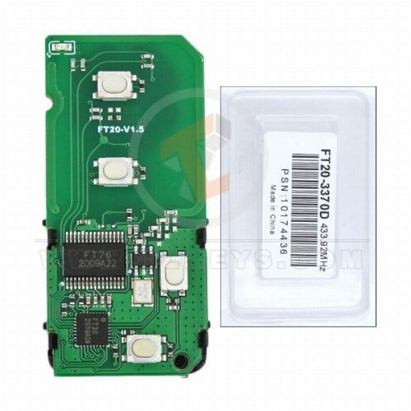 Lonsdor Smart Board für Toyota Lexus 2010–2012, 4 Tasten, 433 MHz, Tasten 4