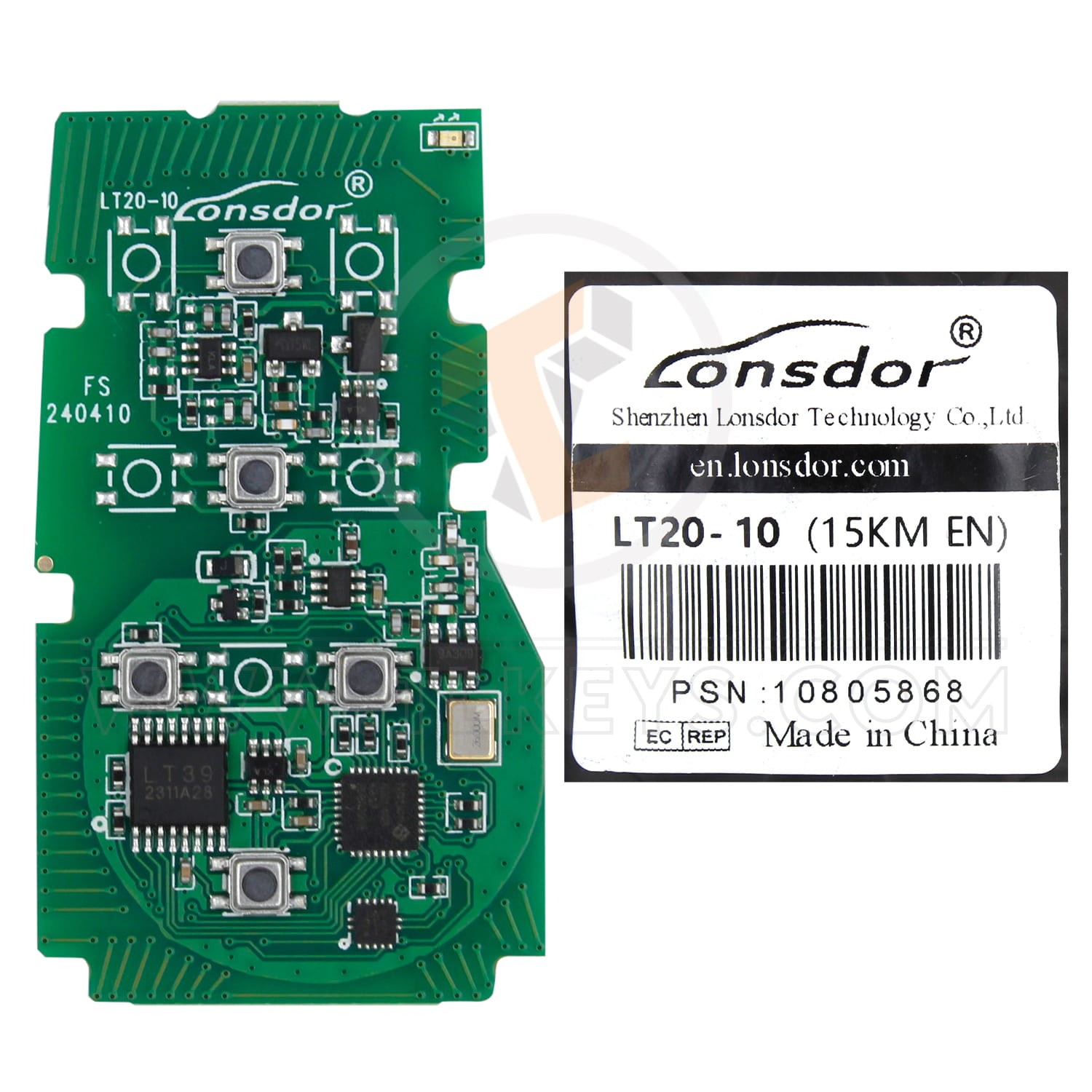 Lonsdor LT20-10 Universal Smart Remote PCB 5B Remote Type PCB