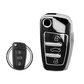 TPU Car Key Cover Case Compatible With Audi Battery Type CR2025