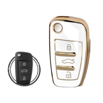 TPU Car Key Cover Case Compatible With Audi Buttons 2