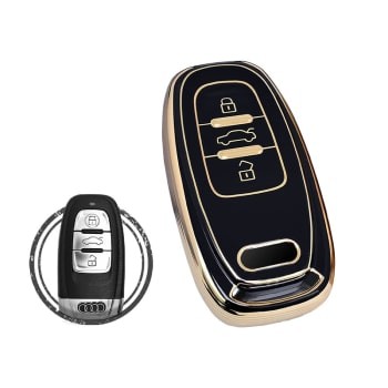 TPU Car Key Cover Case Compatible With Audi Smart Buttons 2