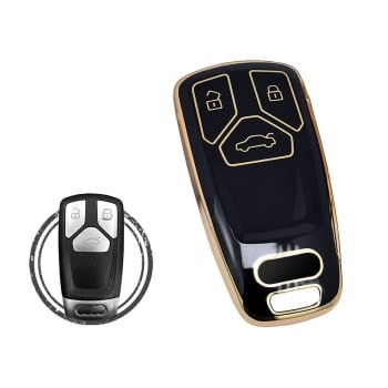 TPU Car Key Cover Case Compatible With Audi TT A4 Battery Type CR2025