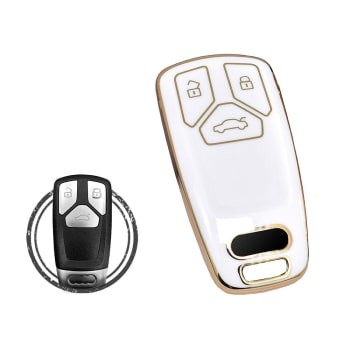 TPU Car Key Cover Case Compatible With Audi TT A4 Buttons 2