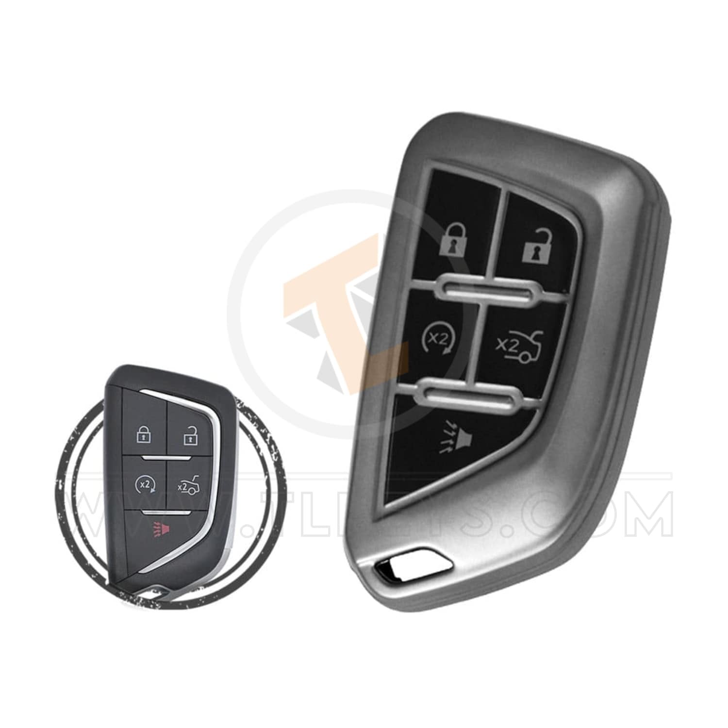 TPU Key Fob Cover Case For Cadillac CT4 CT5 Buttons 5
