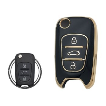 TPU Key Cover Case For Hyundai Elantra Azera Veloster Flip Key Remote