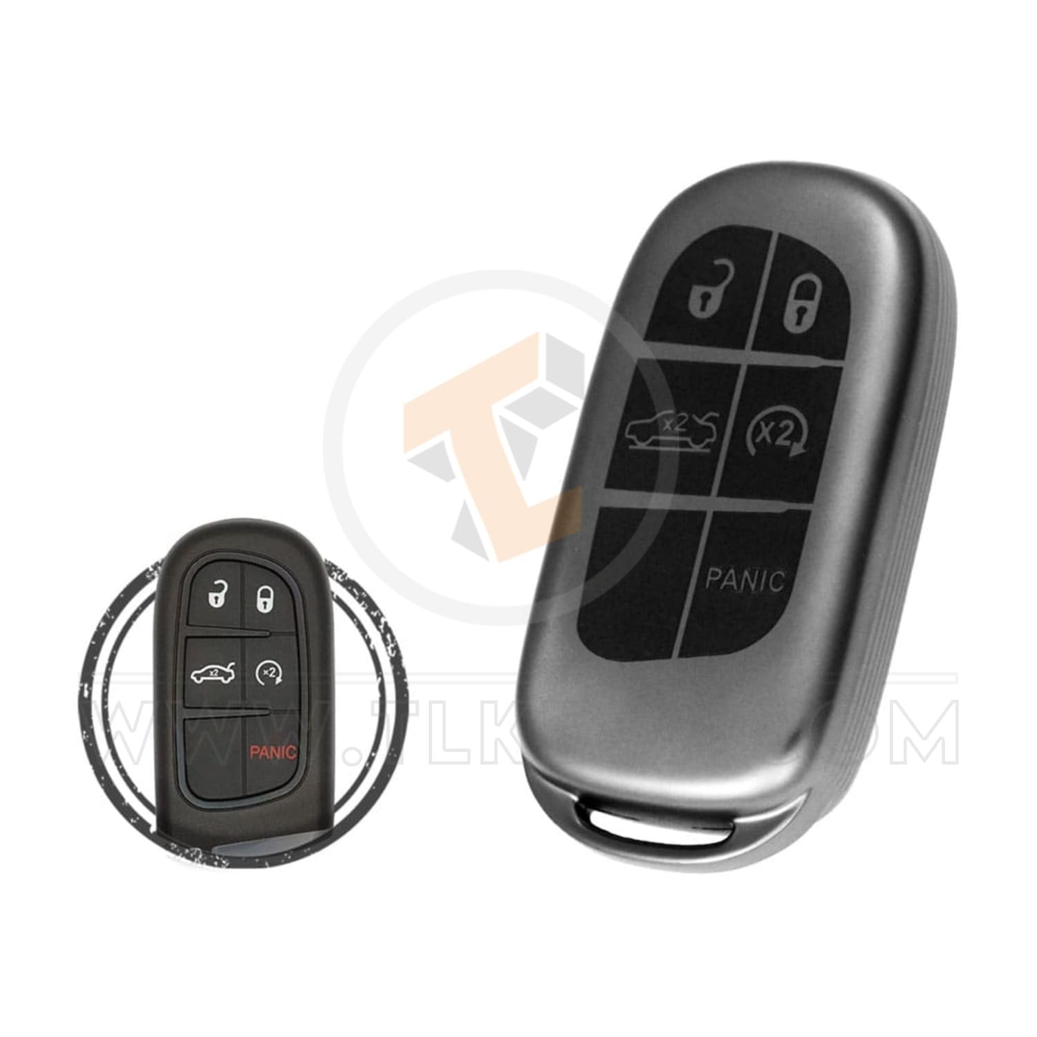 Remote Key Cover TPU Key Fob Cover Case For Jeep Dodge Chrysler