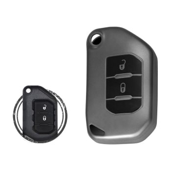 TPU Key Fob Cover Case For Jeep Wrangler Gladiator Smart Flip Key