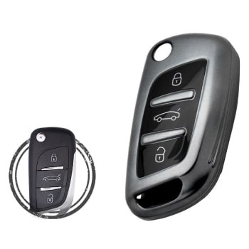 TPU Key Cover Case For Peugeot Flip Key Remote 3