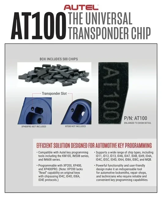 AT100 universal transponder chip