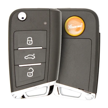 XHORSE XKMQB5EN 2ndGeneration Wire Remote Key MQB Flip 3 Buttons
