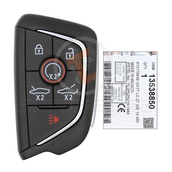 Genuine Smart Proximity 2020 2024 P/N: 13538850 433MHz 6 Buttons Frequency 433MHz