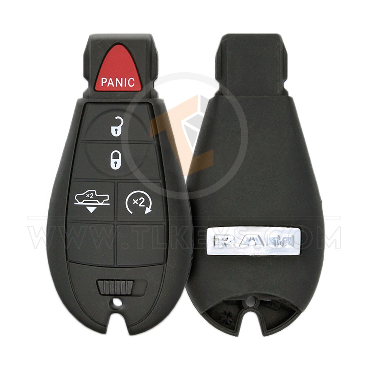 Original Dodge RAM Fobik 2013 2019 P/N: 68159655AG 433MHz 5 Buttons Frequency 433MHz