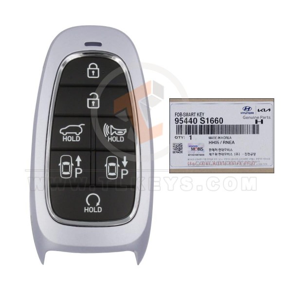 Véritable Hyundai Santa Fe Smart Proximity 2023 P/N : 95440-S1660 433 MHz Boutons 7