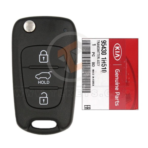 Genuine Kia Ceed Ceed Pro Flip Key Remote 2009 2012 P/N: 95430 1H510 Frequency 433MHz