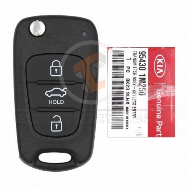 Genuine Kia Forte Cerato Flip Key Remote 2010 P/N: 95430 1M250 433MHz Buttons 3