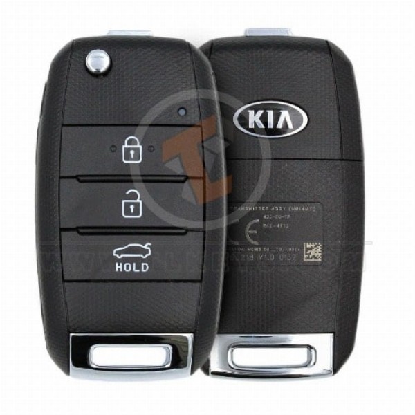 Genuine Kia Rio Flip Key Remote 2014 2017 P/N: 95430-1W053 433MHz Transponder Chip DST80
