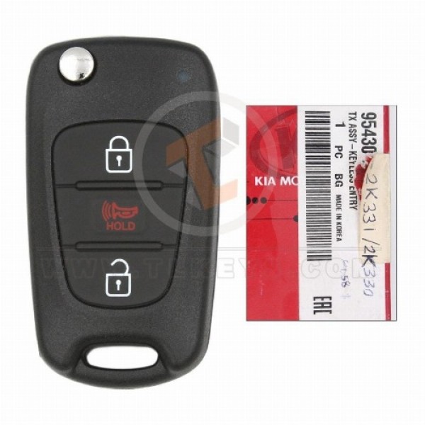 Véritable clé à distance Kia Soul 2012 2013 P/N : 95430-2K331 Puce de transpondeur 433 MHz PCF7936A