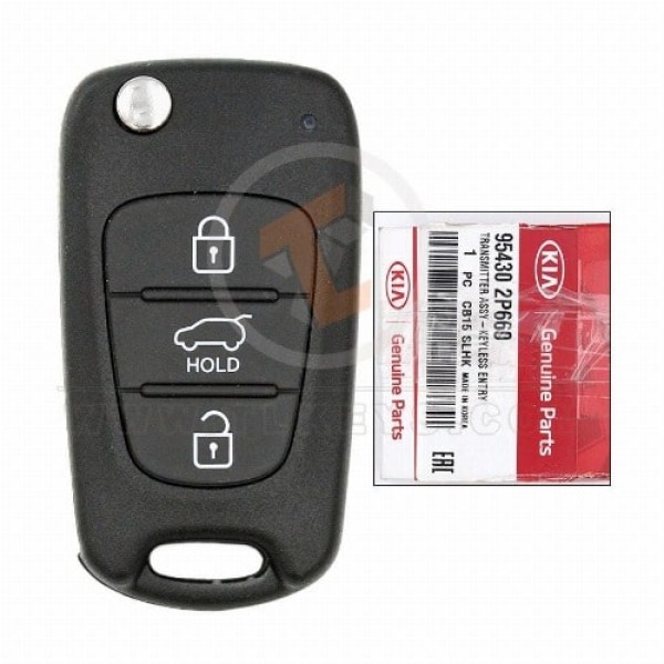 Original Kia Sorento Klappschlüssel-Fernbedienung 2009–2012, P/N: 95430-2P660, 433 MHz, Frequenz 433 MHz
