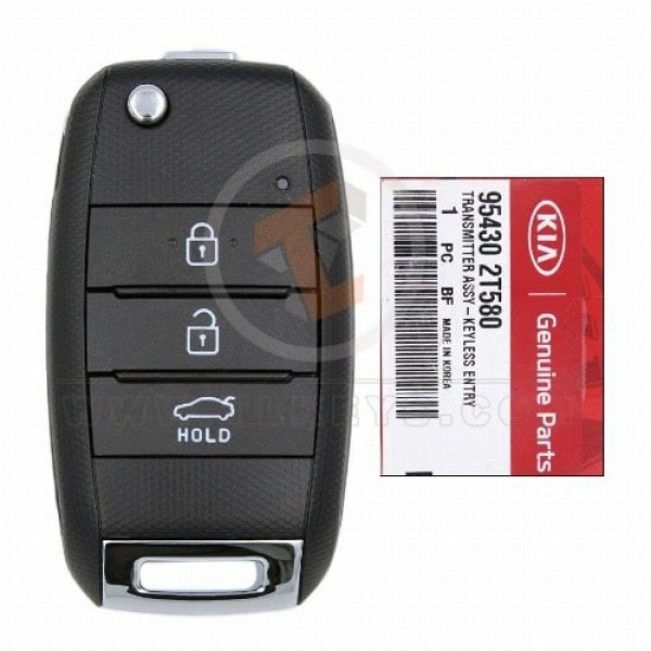 Mando a distancia original Kia Optima Sportage Flip Key 2014 2017 P/N: 95430-2T580 Frecuencia 433MHz
