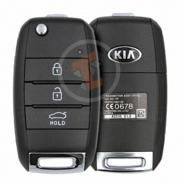 Mando a distancia original Kia Optima Sportage Flip Key 2014 2017 P/N: 95430-2T580 Chip transpondedor ID 46