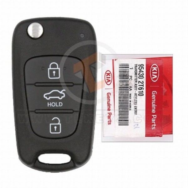 Mando a distancia original Kia Optima Flip Key 2010 2013 P/N: 95430-2T610 433MHz Frecuencia 433MHz