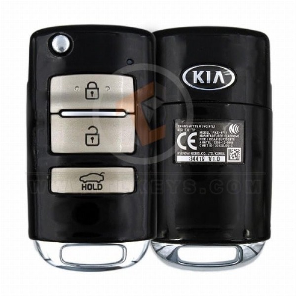 Genuine Kia Cadenza Flip Key Remote 2013 2016 P/N: 95430-3R300 433MHz Transponder Chip ID 46