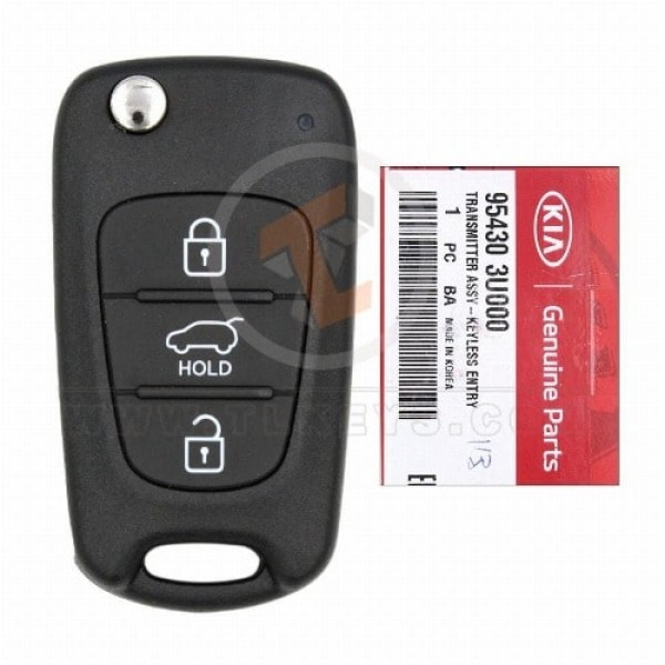 Original Kia Sportage Klappschlüssel-Fernbedienung 2010 2014 P/N: 95430-3U000 Tasten 3
