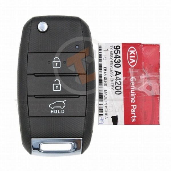 Genuine Kia Rondo Carens Flip Key Remote 2013 2018 P/N: 95430 A4200 Transponder Chip DST80